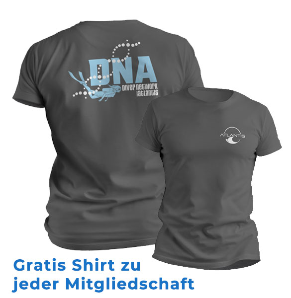 DNA Diver Network Shirt gratis