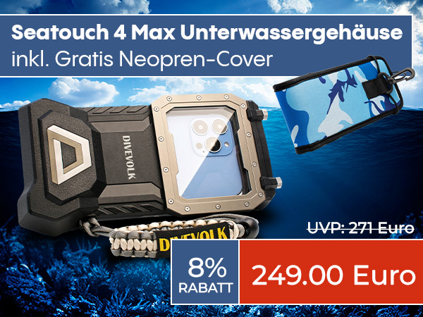 Divevolk Seatouch 4 Max Unterwassergehäuse für Smartphones 26% Rabatt bis 17.07.2024